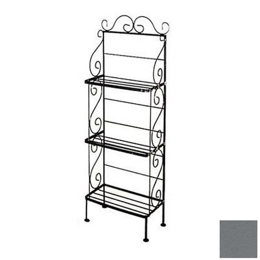 Grace Collection Gun Metal Rectangular Bakers Rack