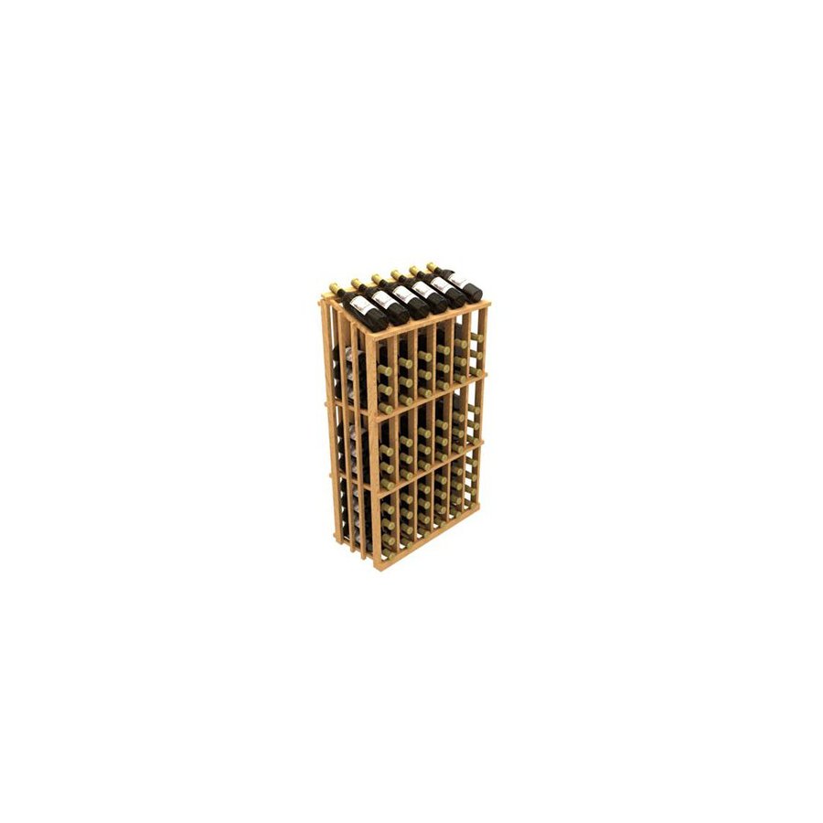 Whole Cellar Commercial 78 Bottle Pine Freestanding Floor Wine Rack