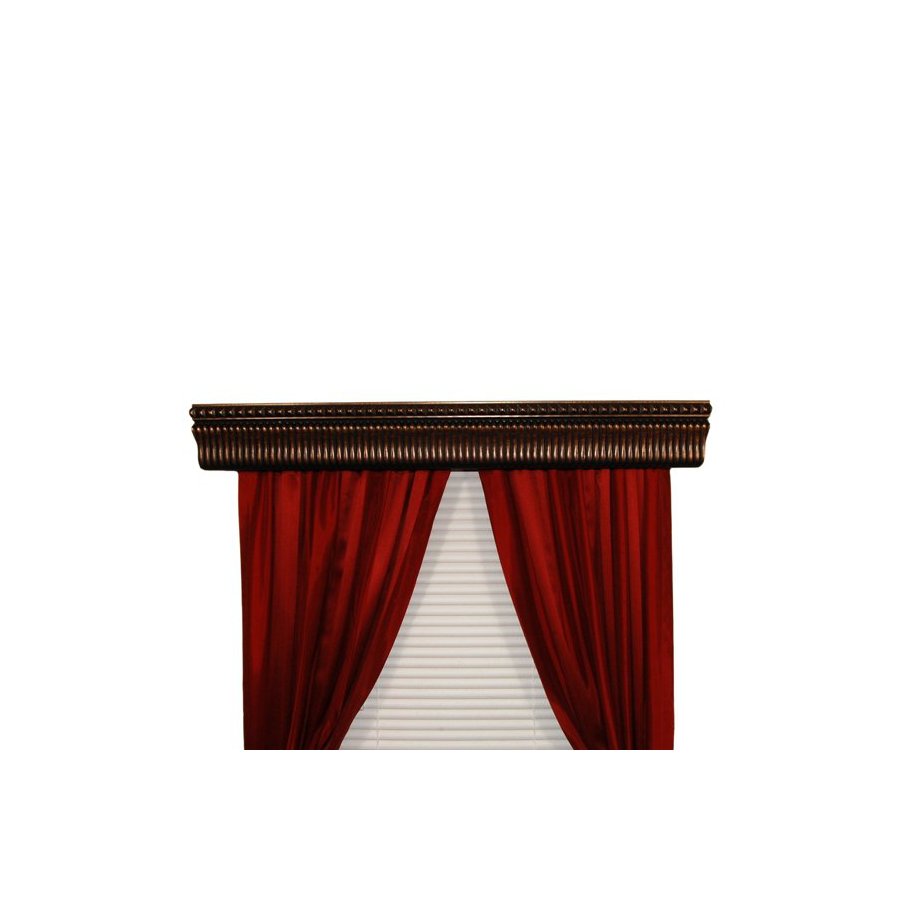 BCL Drapery Walnut Metal Double Curtain Rod