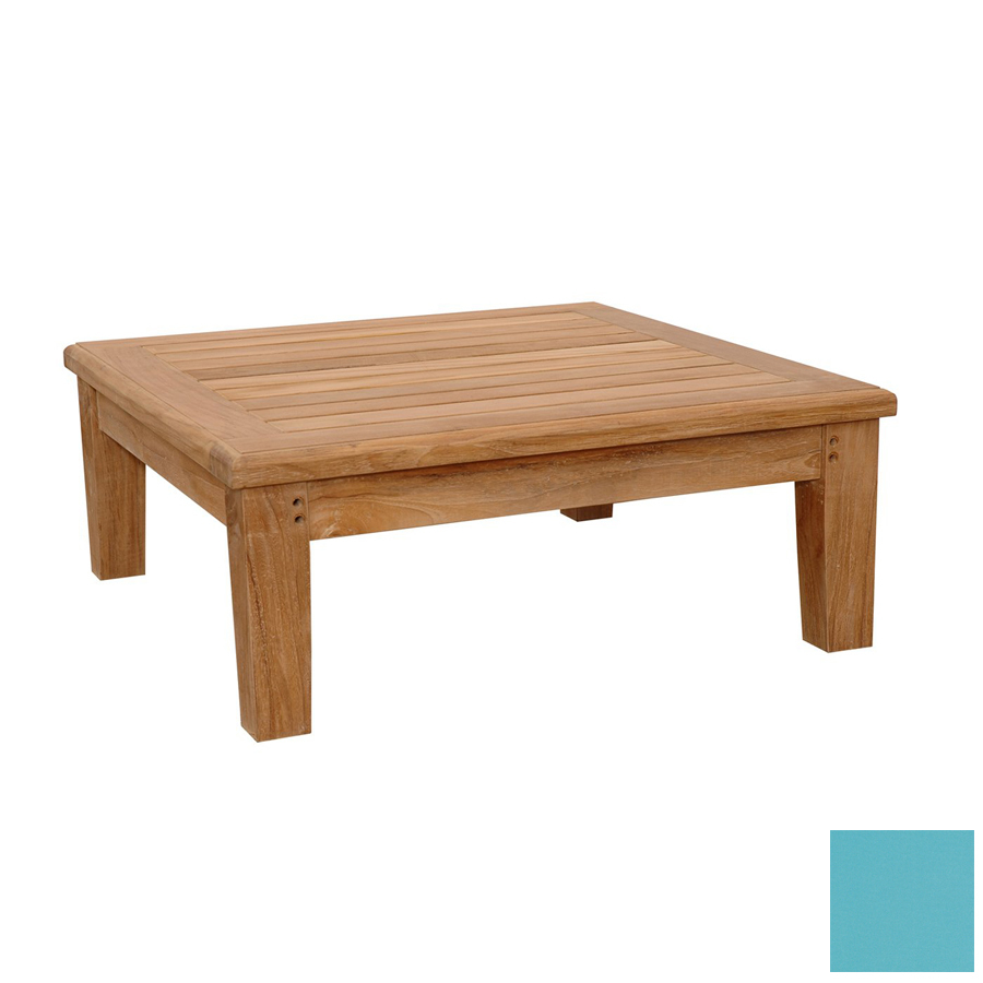 Anderson Teak 26 in L x 26 in W x 10 in H Teak Wood Ottoman