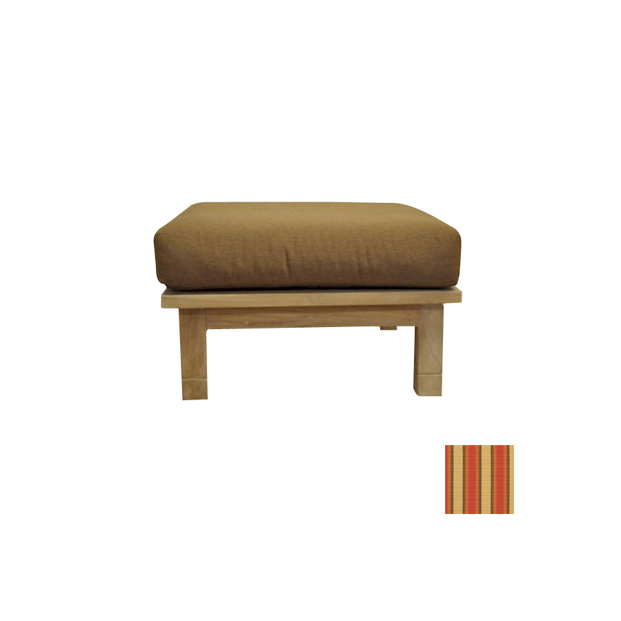 Anderson Teak 26 in L x 26 in W x 10 in H Teak Wood Ottoman