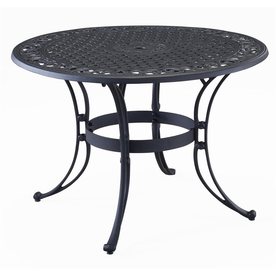 Patio Tables At Lowes Display Product Reviews For Biscayne 42 In W X L Round Aluminum
