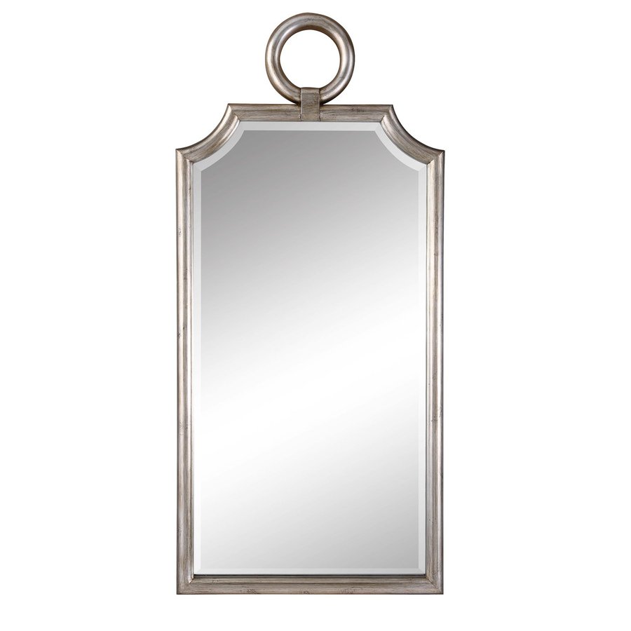 Cooper Classics 24 in x 52 in Brushed Nickel Rectangular Framed Wall Mirror