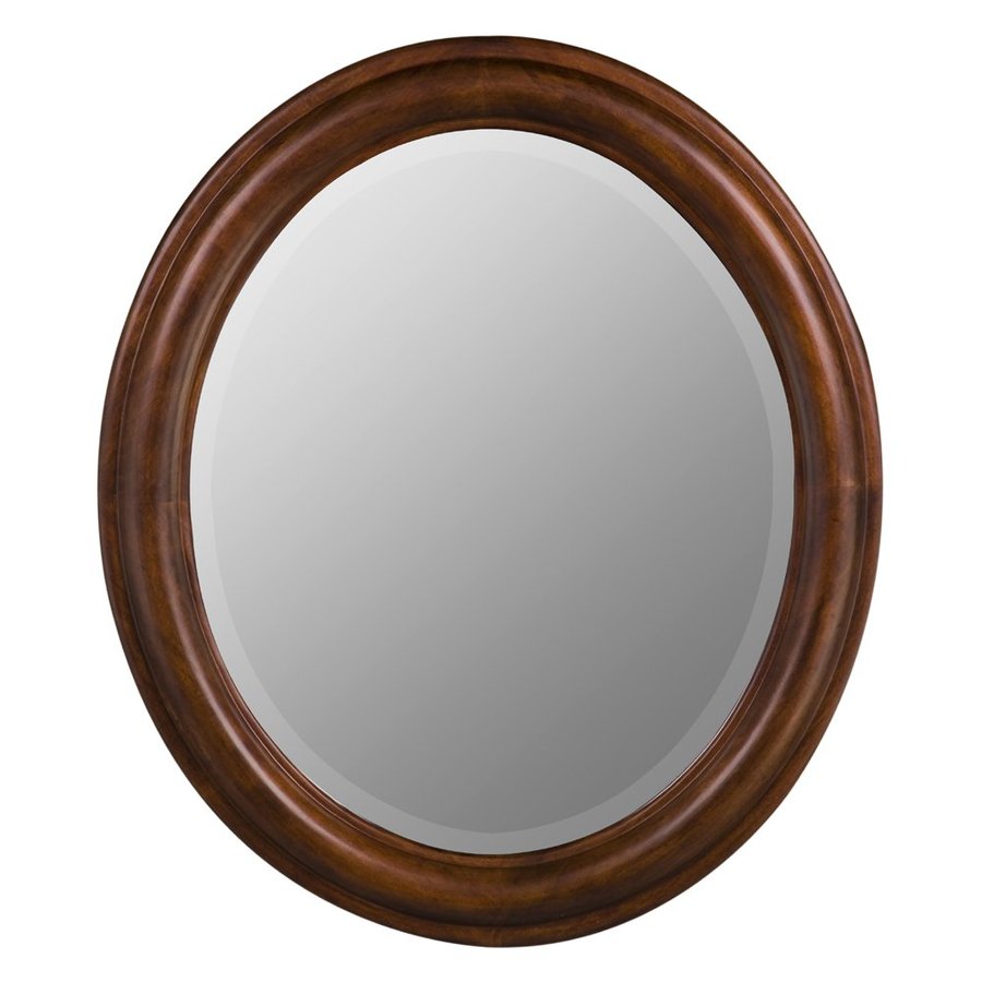 Cooper Classics 26 in x 30 in Vineyard Oval Framed Wall Mirror