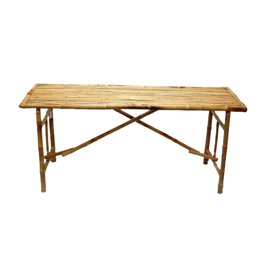 Bamboo 54 63 in x 20 in Rectangle Wood Folding Table