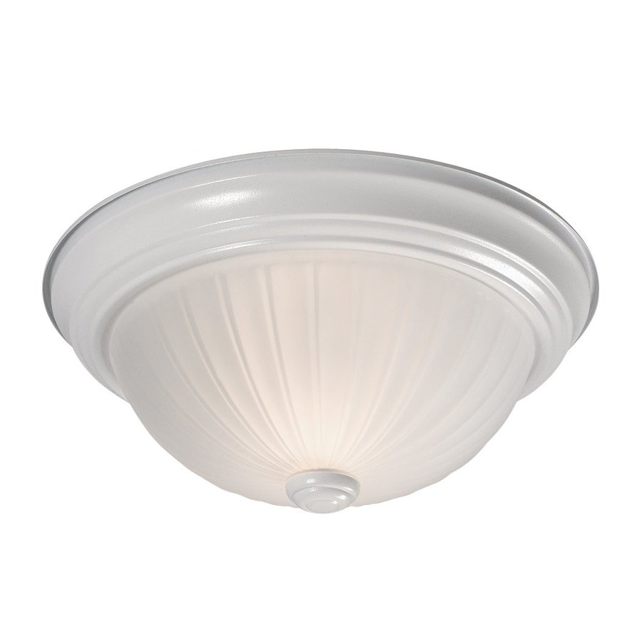 Galaxy 11.125 in W White Ceiling Flush Mount