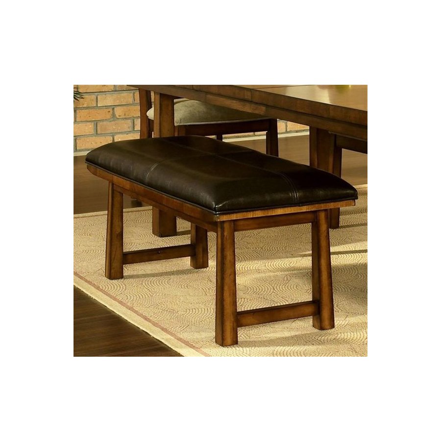 Somerton Home Furnishings Dakota Rich Brown 42 in Dining Bench