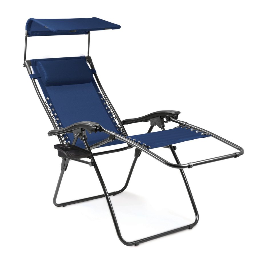 Picnic Time Sling Seat Patio Chaise Lounge