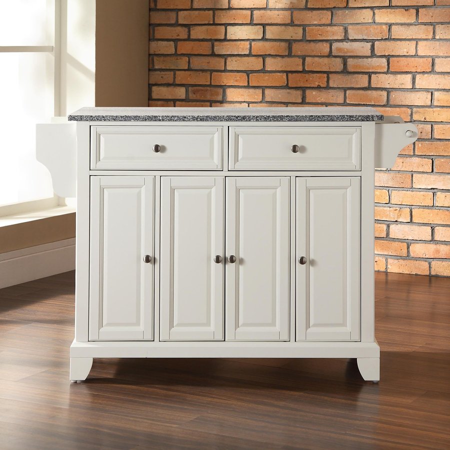 Crosley Furniture 52 in L x 18 in W x 36 in H White Kitchen Island