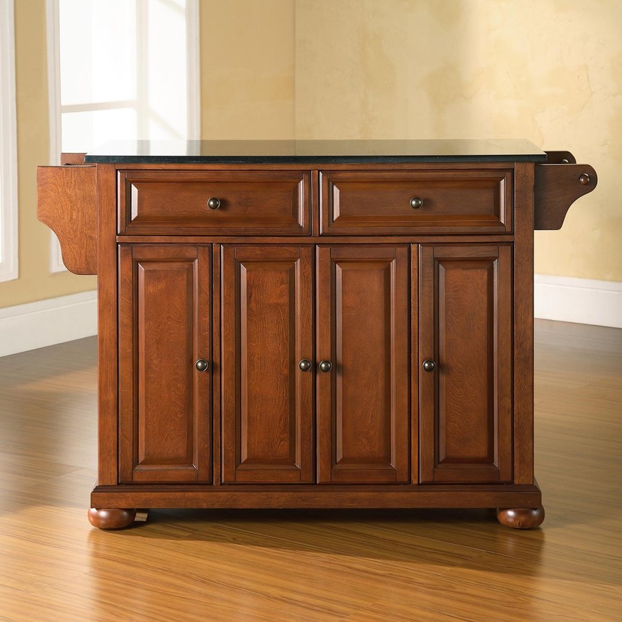 Crosley Furniture 52 in L x 18 in W x 34 in H Classic Cherry Kitchen Island