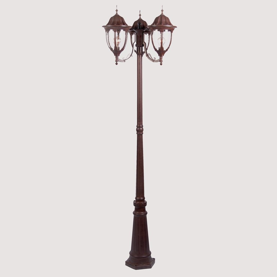 Acclaim Lighting Suffolk 82 1/2 in H Burled Walnut Post Light