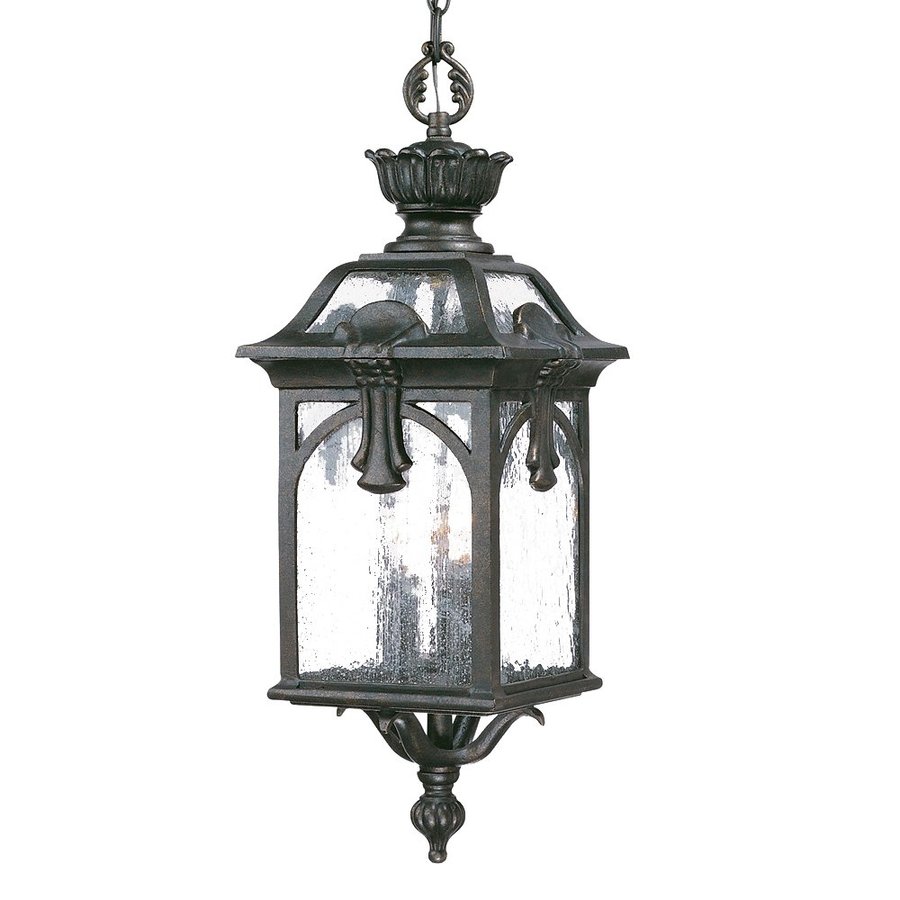 Acclaim Lighting Belmont 26 in H Black Gold Outdoor Pendant Light