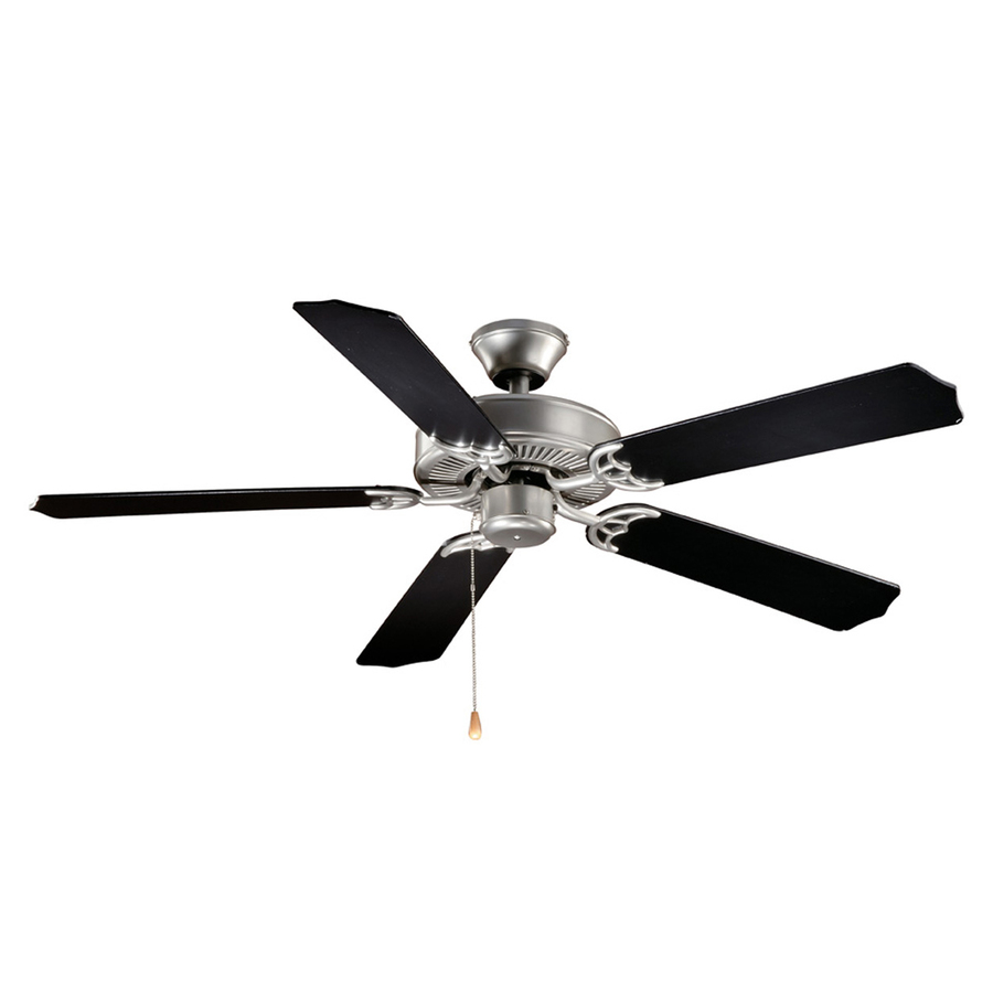 Cascadia Lighting Medallion 52 in Flash Silver Indoor Downrod Mount Ceiling Fan