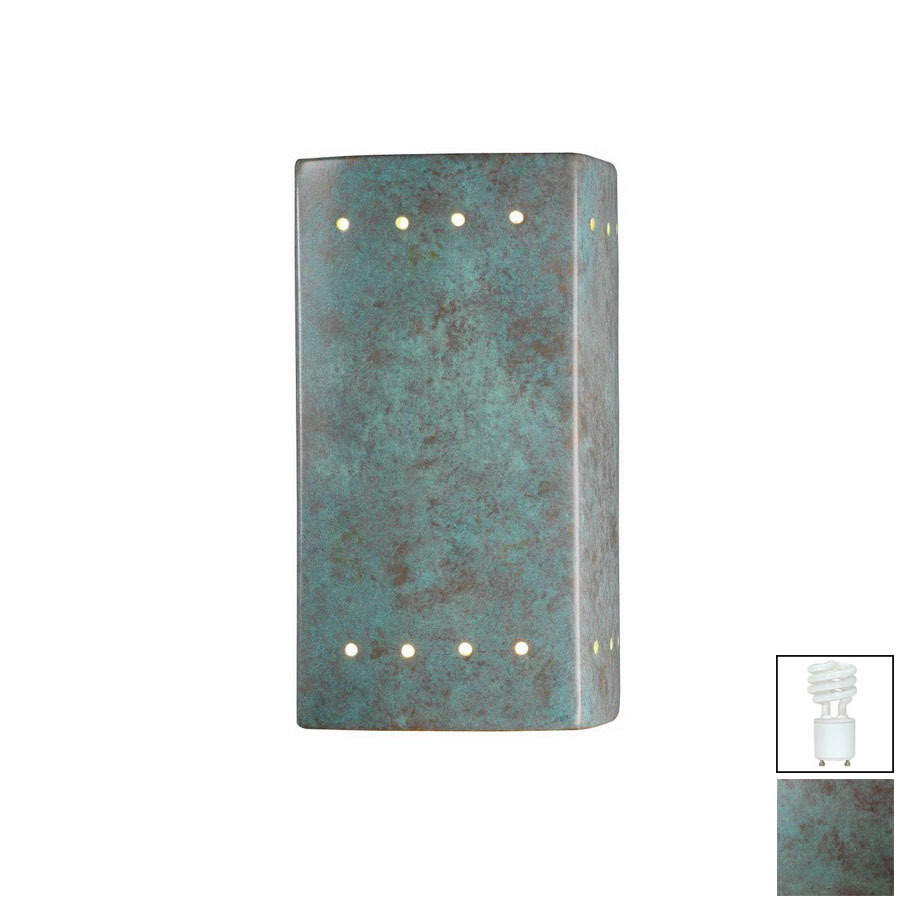 Cascadia Lighting Ambiance 9 1/2 in Verde Patina Outdoor Wall Light