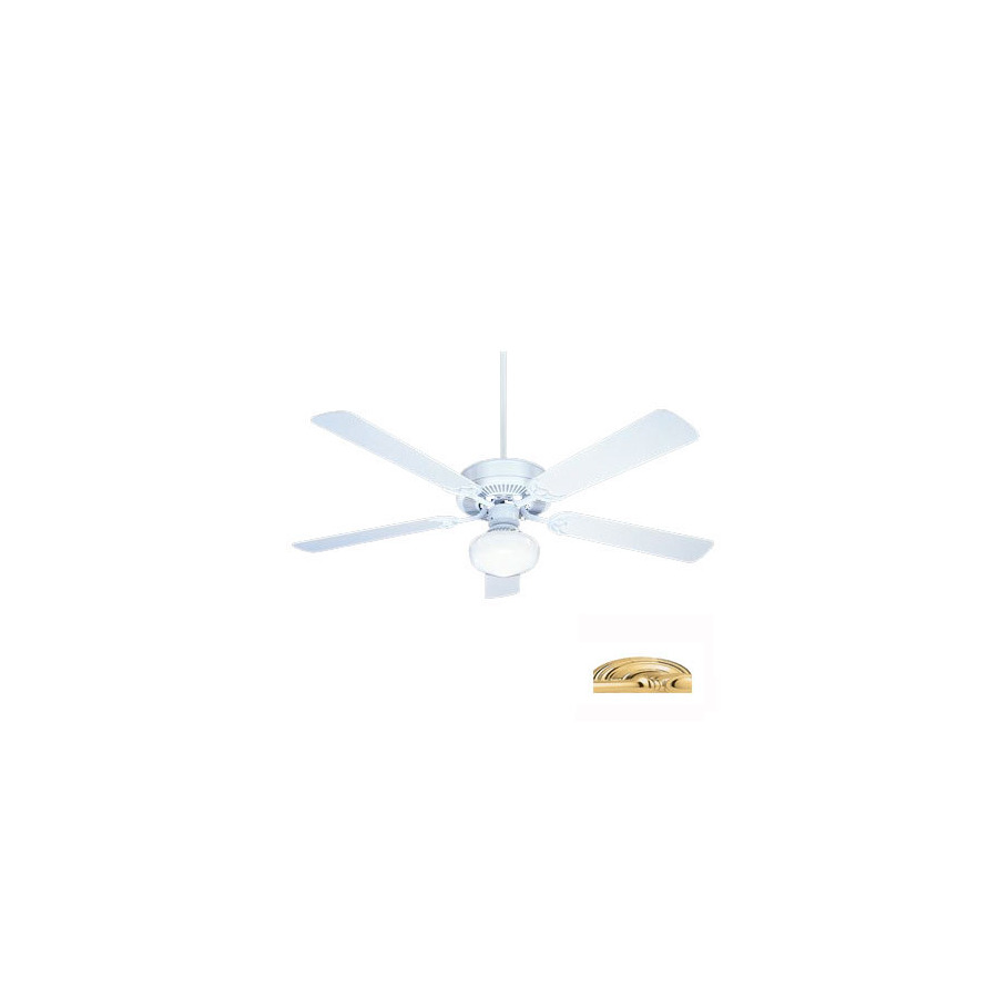 Nicor Lighting Contractor 52 in Polished Brass Downrod Mount Ceiling Fan