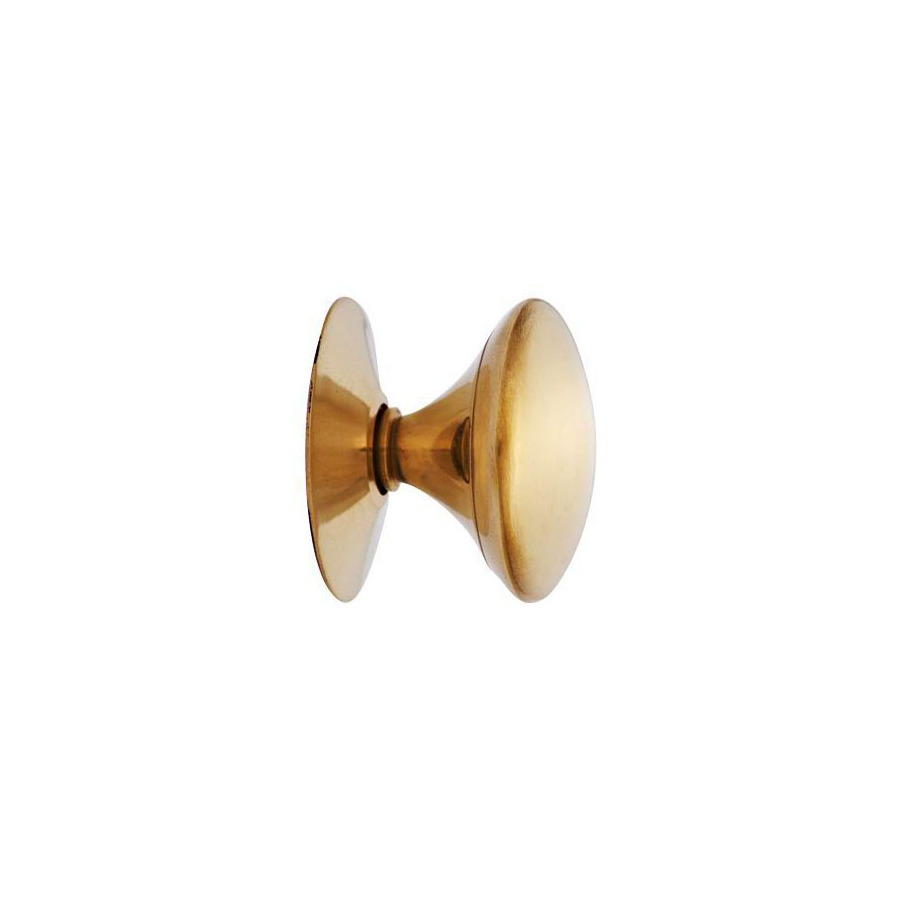Copper Mountain Hardware 1 1/2 in Polished Brass Traditional Round Cabinet Knob