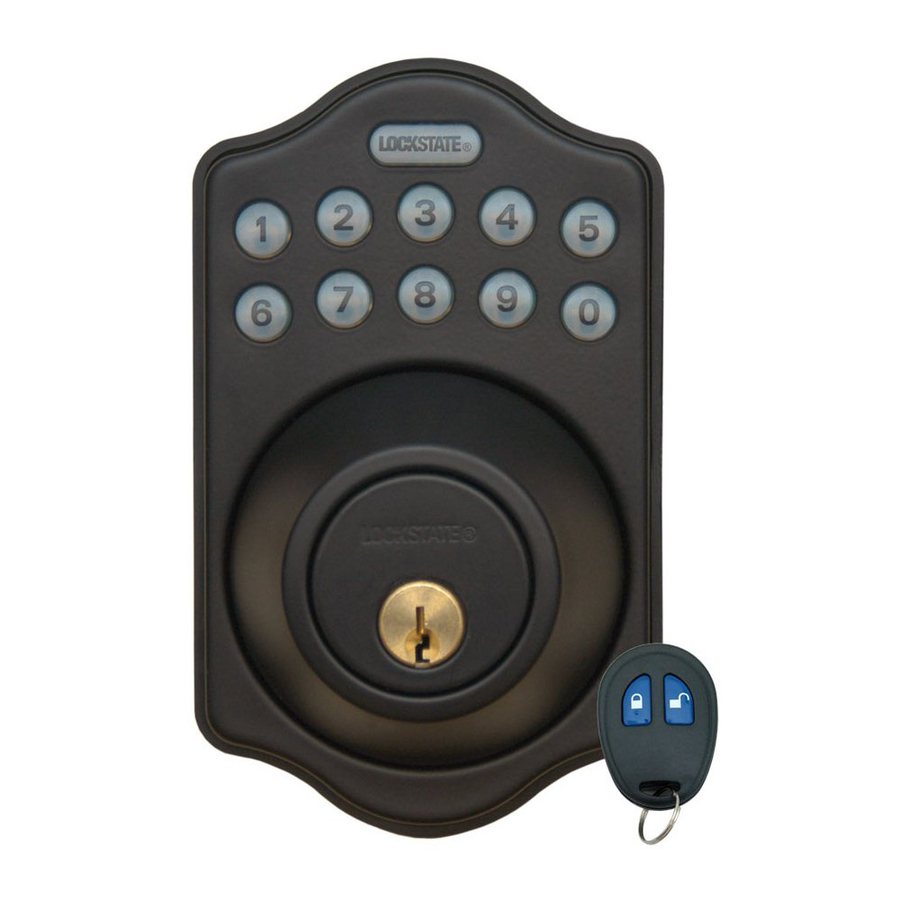 Lockstate LockState Connect Oil Rubbed Bronze Commercial Cylinder Electronic Entry Door Deadbolt with Keypad