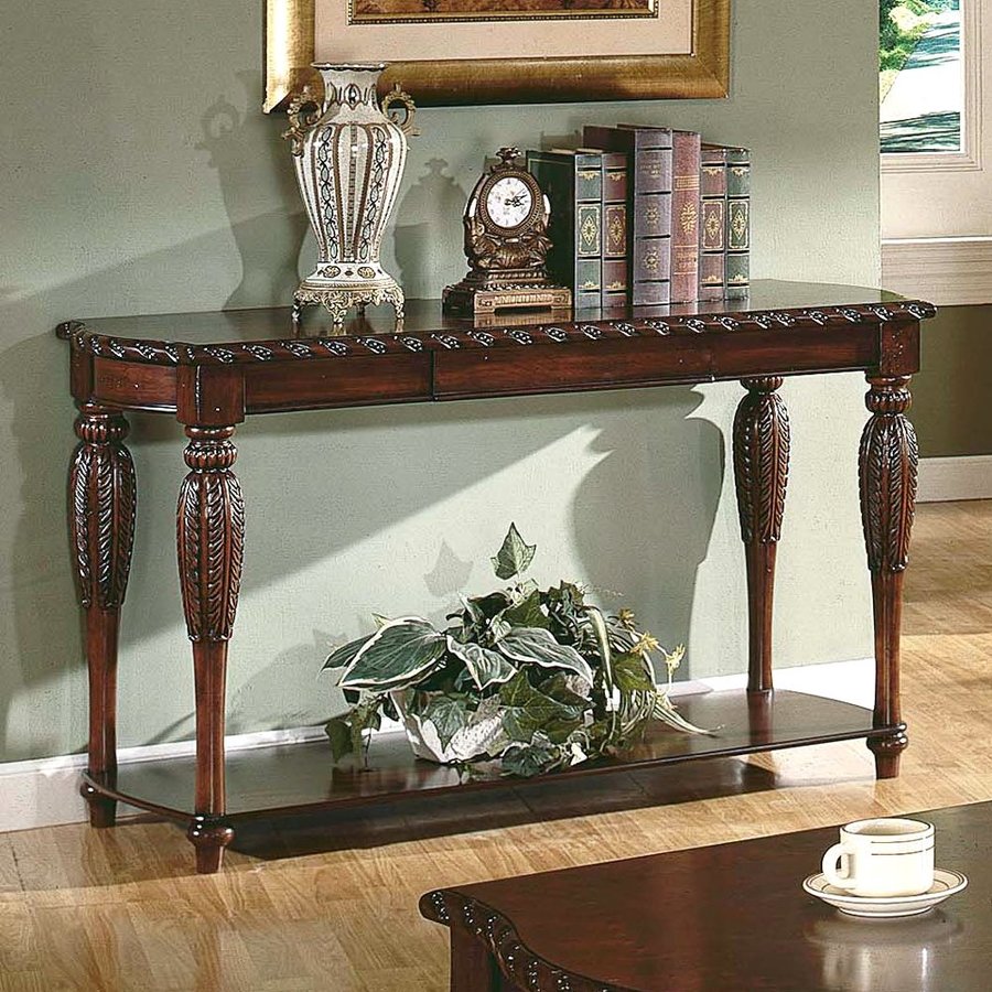 Steve Silver Company Antoinette Rich Cherry Rectangular Console and Sofa Table