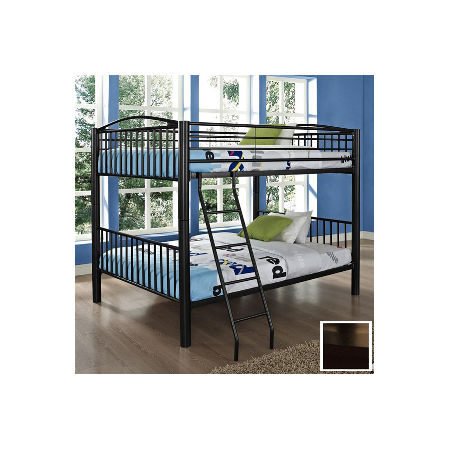 Powell Heavy Metal Black Full Over Full Bunk Bed