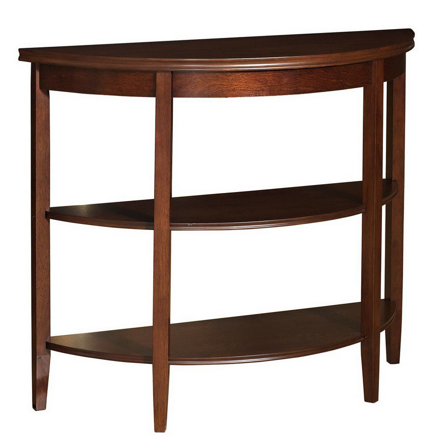Powell Shelburne Rich Cherry Birch Half Round Console and Sofa Table