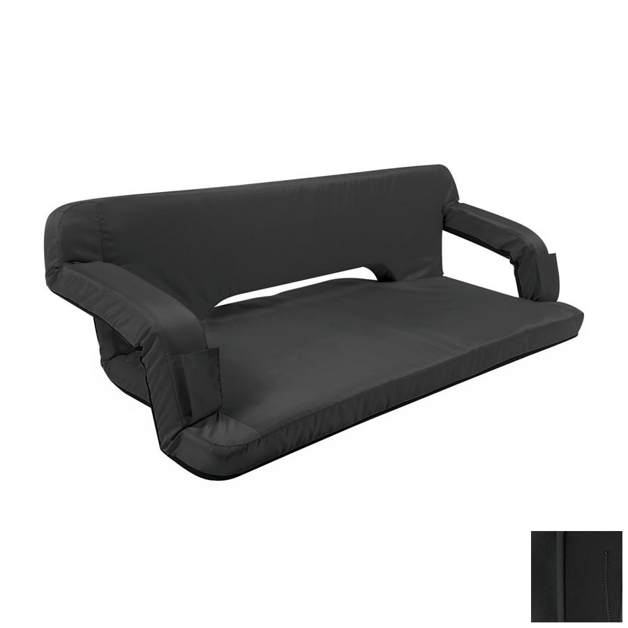 Picnic Time Reflex Black Stationary Sofa