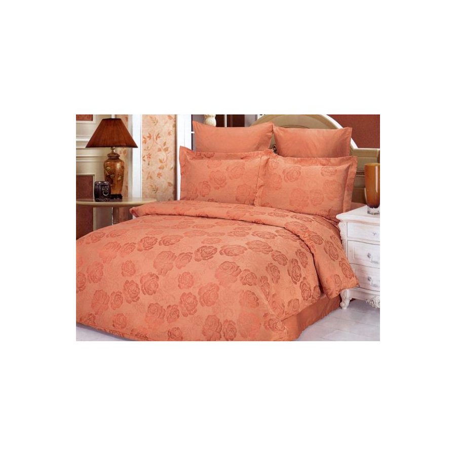 Le Vele Bennu 6 PieceOrange Full/Queen Duvet Set