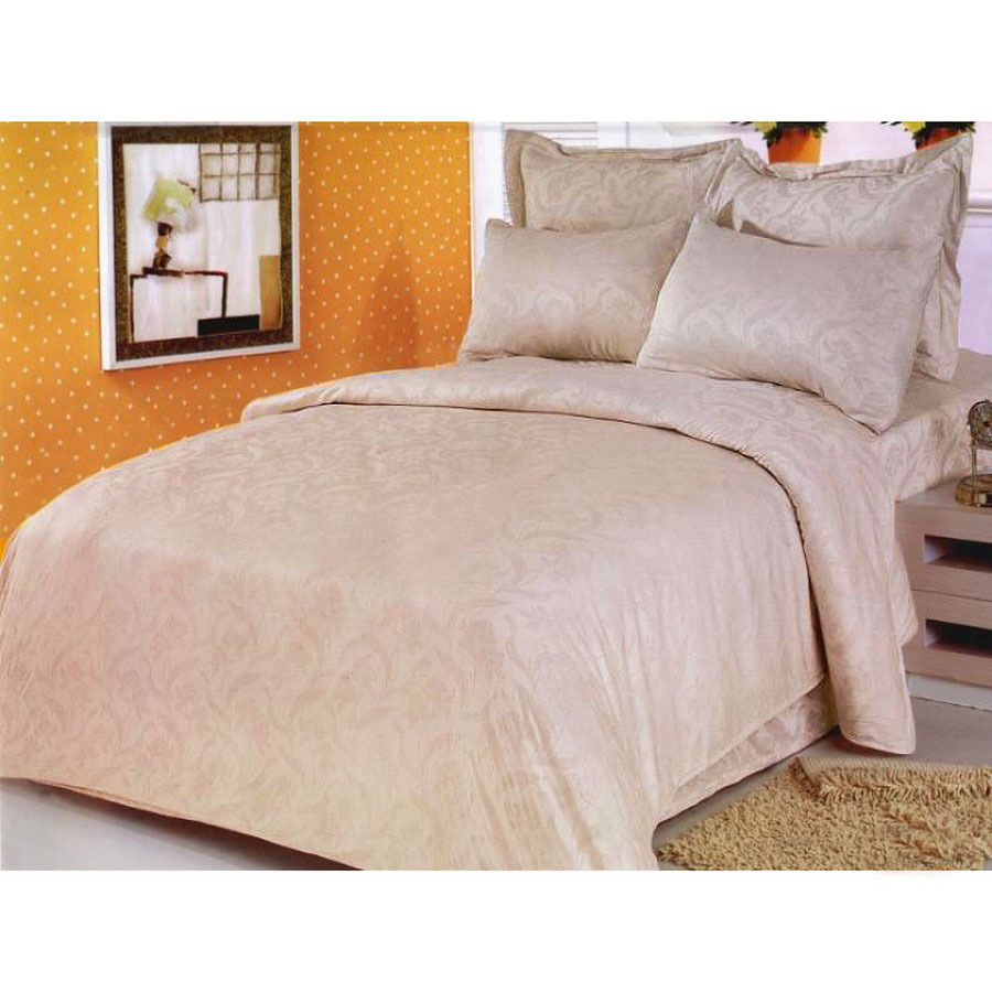 Le Vele Barcelona 6 Piece Beige Full/Queen Duvet Set