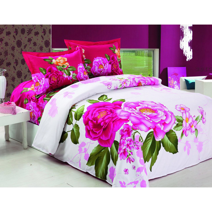 Le Vele Vera 4 Piece Multicolor Full/Queen Duvet Set