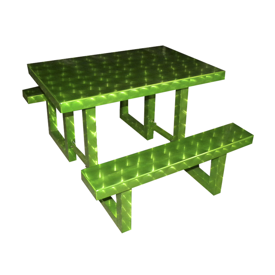 Ofab Cast Aluminum Rectangle Picnic Table