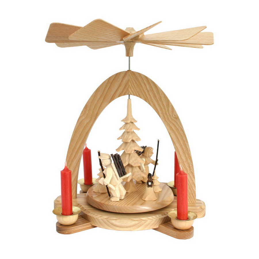 Alexander Taron Wood Candle Holder