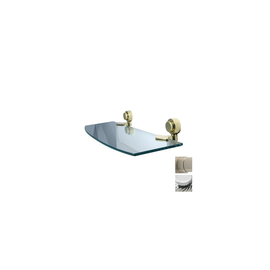 Allied Brass Venus 18 in Polished Chrome Brass Bathroom Shelf