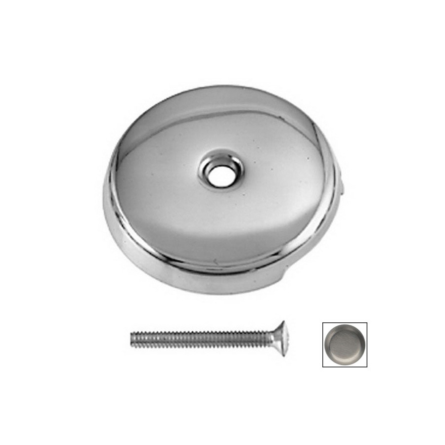 Westbrass Satin Nickel 1 Hole Bathtub Overflow Faceplate