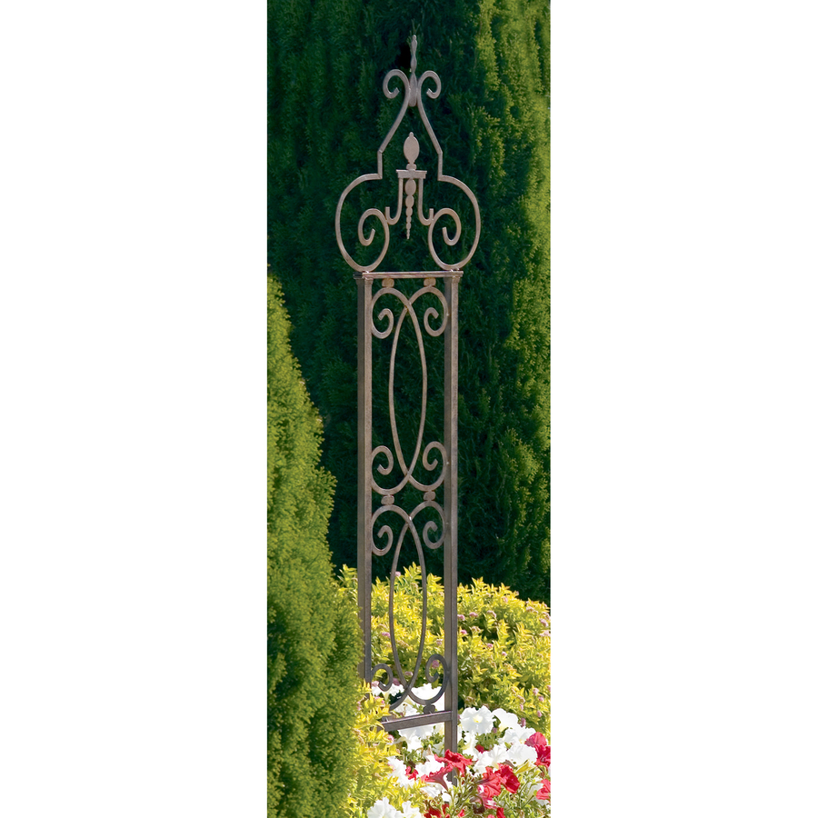 H. Potter 18 in W x 67 in H Charcoal Brown Arched Garden Trellis