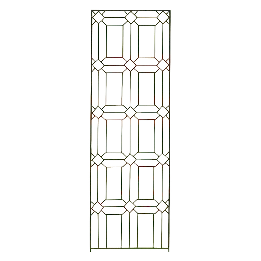 H. Potter 24 in W x 72 in H Charcoal Brown Panel Garden Trellis