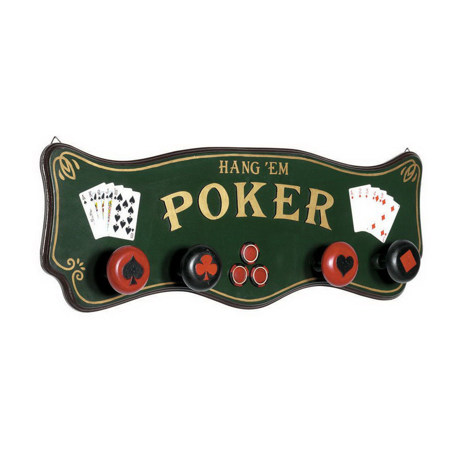 RAM Gameroom Products 35 in x 1.04 ft x 3.5 in Interior Poker Coat Rack Accent