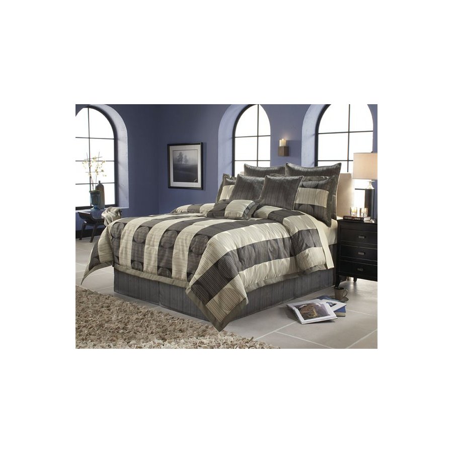 Leggett & Platt Paramount 14 Piece Beige King Comforter Set