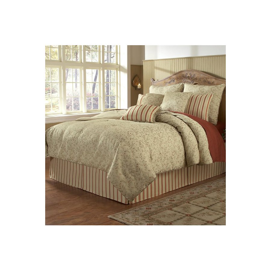 Leggett & Platt Paramount 14 Piece Cream King Comforter Set