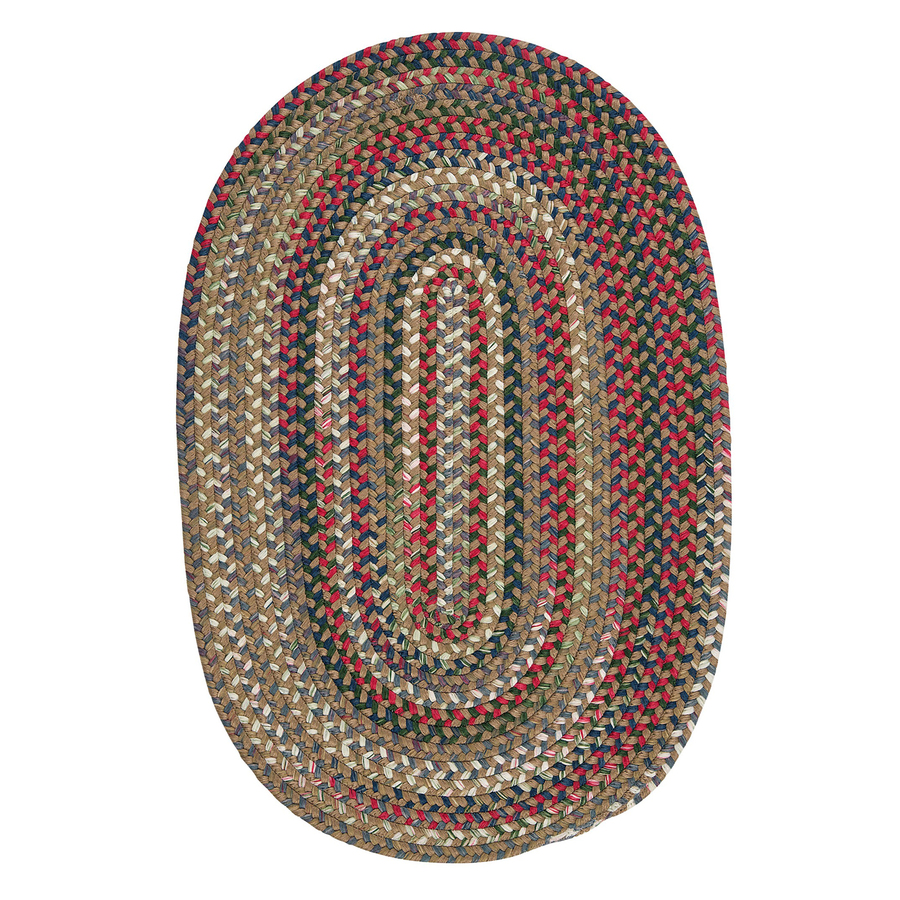 Colonial Mills Chestnut Knoll 84 in x 108 in Oval Multicolor Transitional Nylon Area Rug