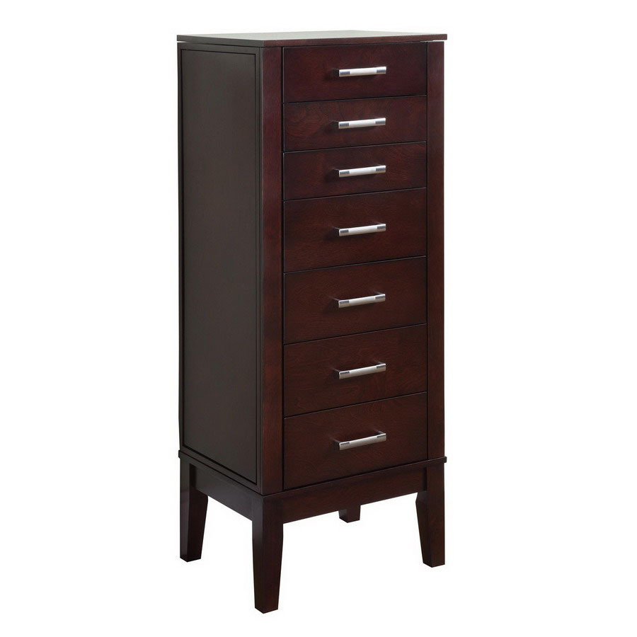 Powell Dark Espresso Floorstanding Jewelry Armoire