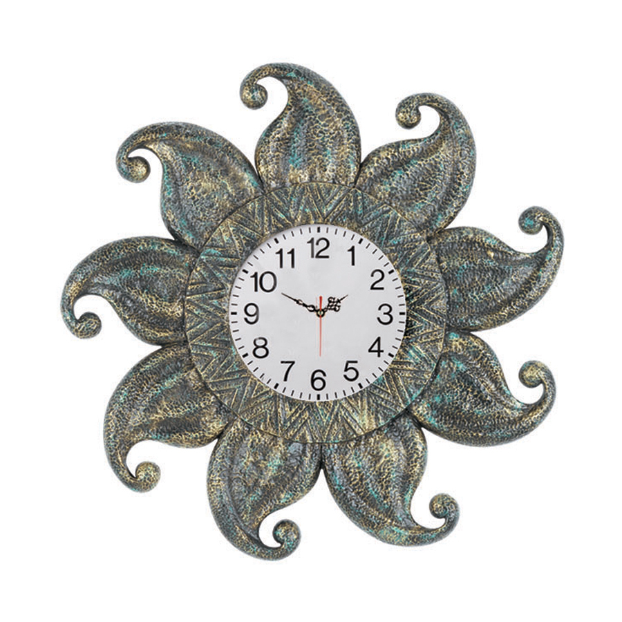 RAM Gameroom Products Dark Sun Analog Round Outdoor Wall Clock