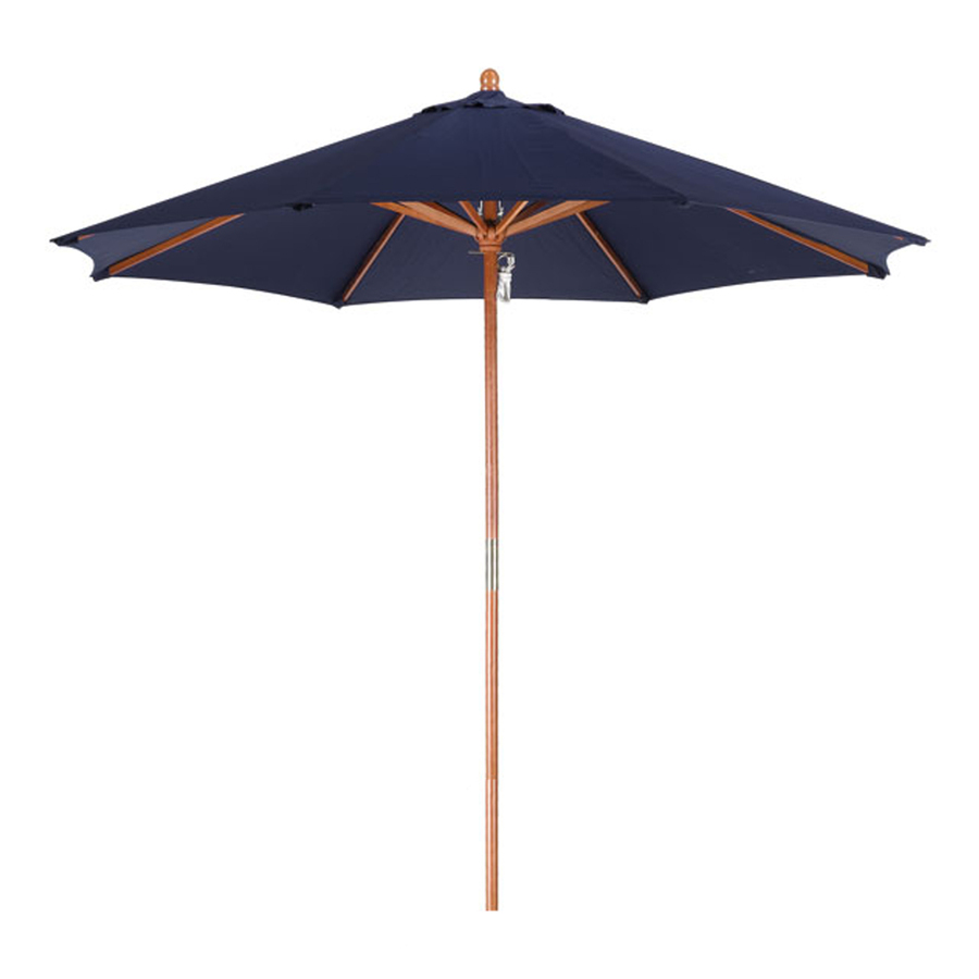 Phat Tommy Navy Blue Market Umbrella with Pulley