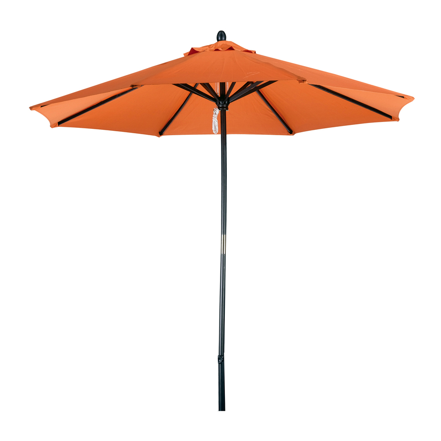 Phat Tommy Tuscan Orange Market Umbrella with Pulley