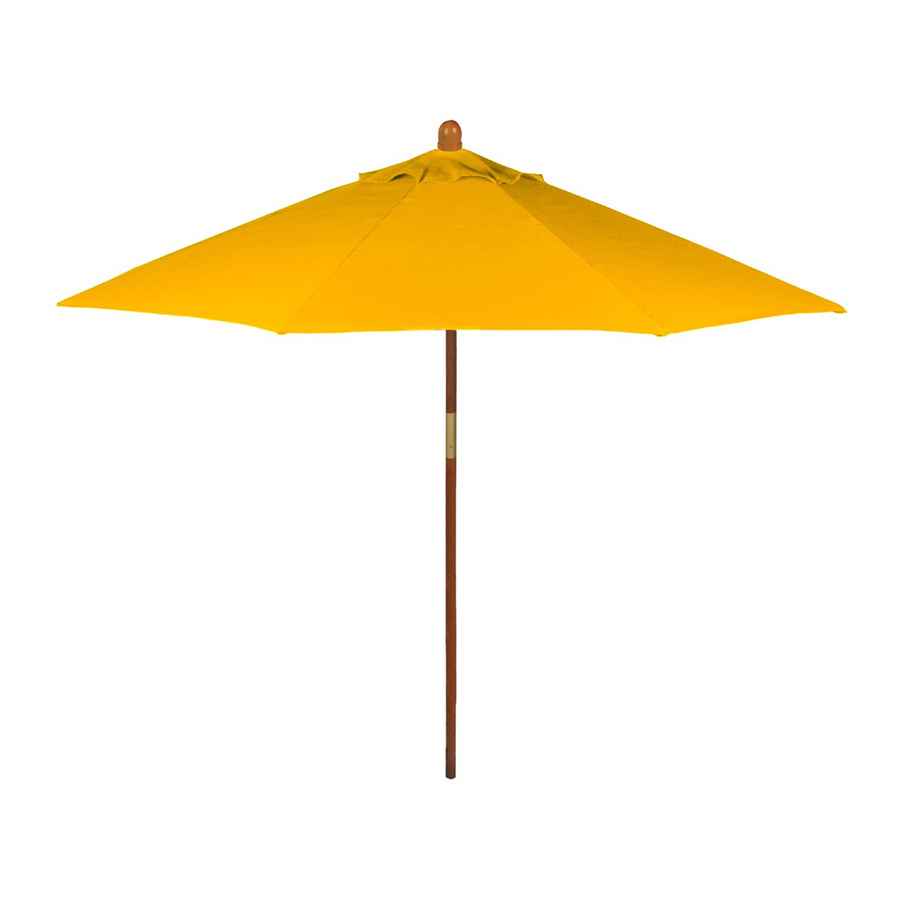 Phat Tommy Sunshine Yellow Market Umbrella with Pulley
