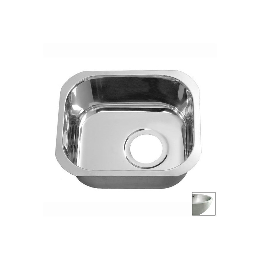 Opella 18 Gauge Single Basin Undermount Stainless Steel Bar Sink