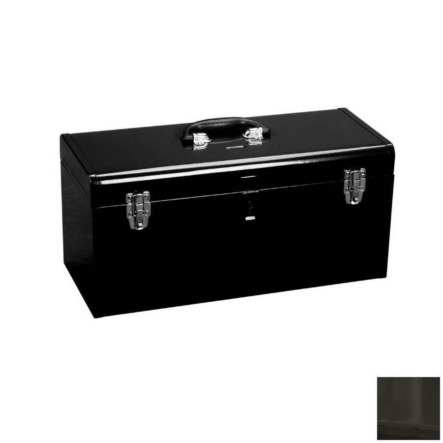 Excel 20 in Lockable Black Steel Tool Box