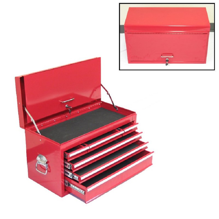 Excel 15.2 in x 26.3 in 6 Drawer Ball Bearing Steel Tool Chest (Red)