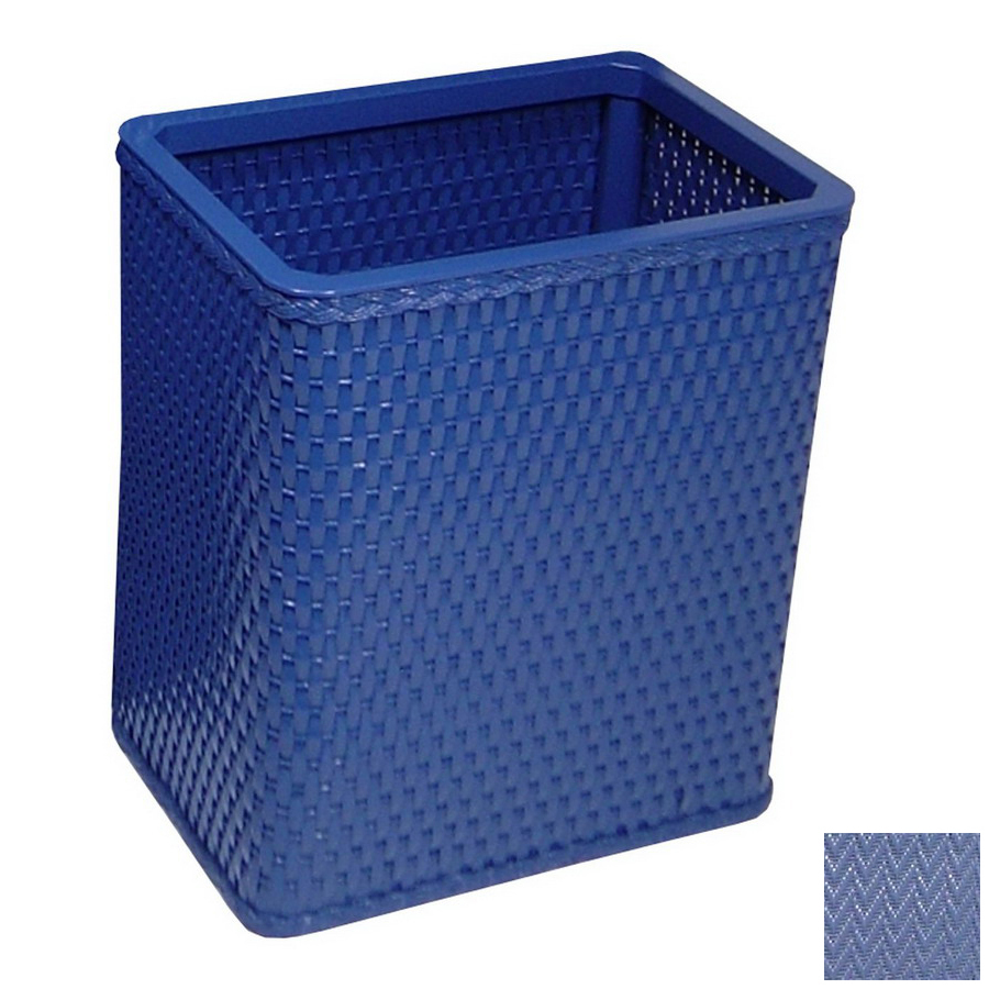 Redmon Chelsea Coastal Blue Mixed Material Wastebasket