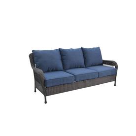 Patio Sofas Loveseats At Lowes Display Product Reviews For Glenlee Solid Cushion Brown Steel Wicker Sofa