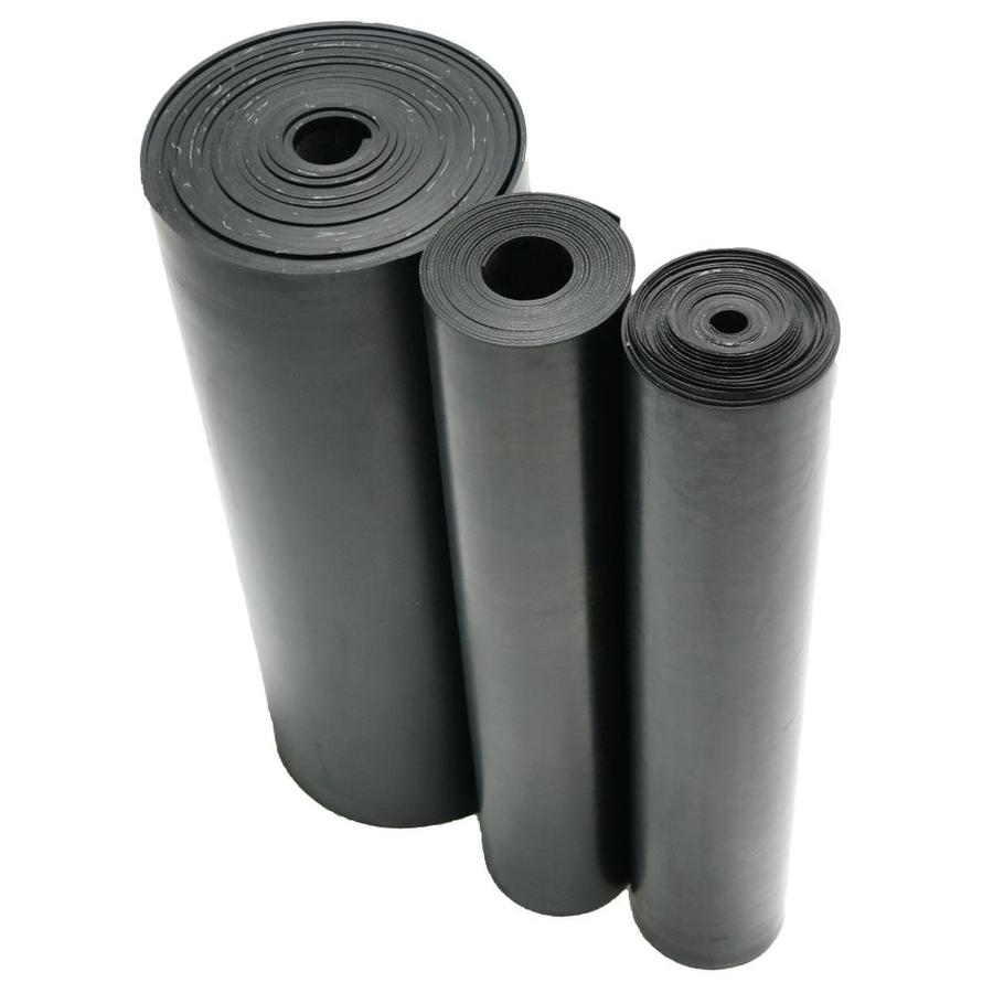 Rubber-Cal Rubber-Cal Cloth Inserted SBR- Rubber Sheets- 0.125-in Thick x 36-in Width x 36-in Length- Black Polyester | 35-015-125-036-036