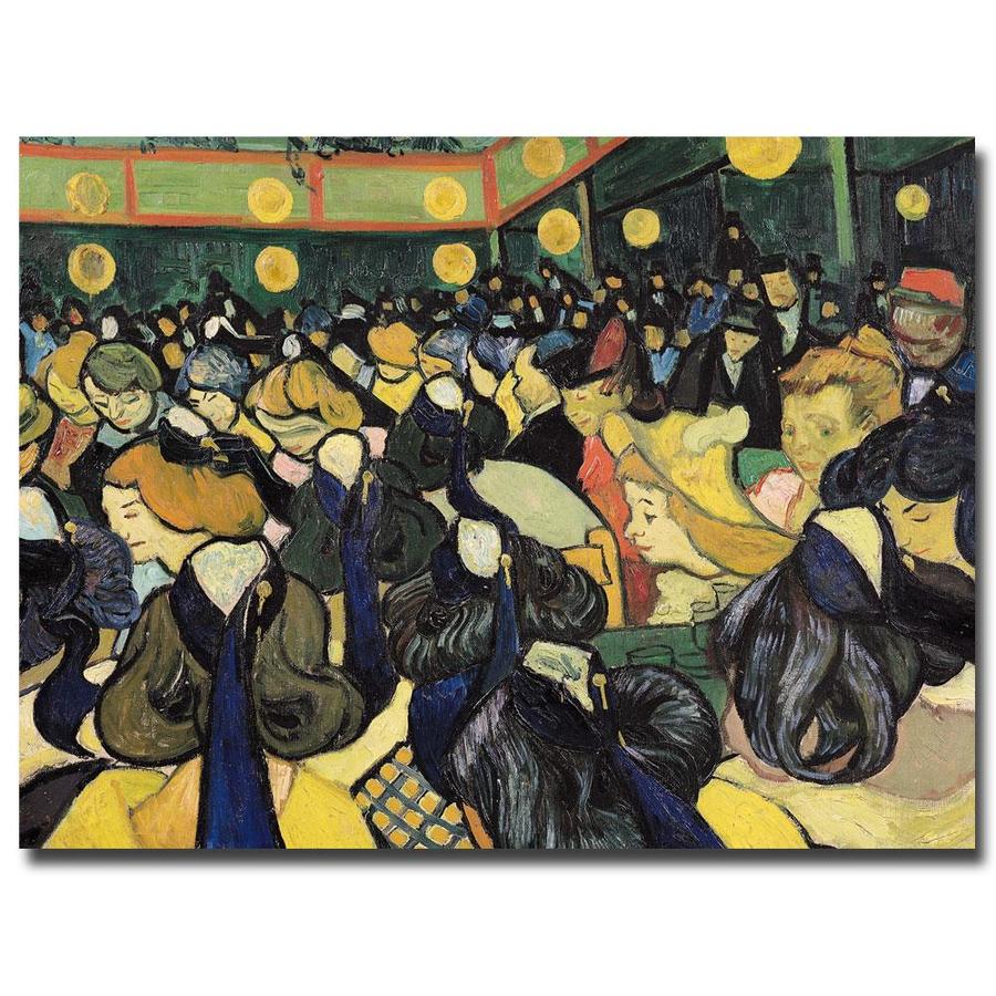 Trademark Fine Art Vincent van Gogh -inThe Dance Hall at Arles 1888-in 35x47 Canvas Art | BL0261-C3547GG
